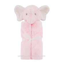 100% Bambus Elefant super flauschige Baby Kapuzenhandtuch